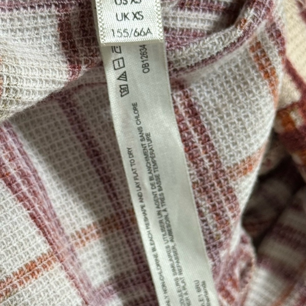 Free People Checkered V-Neck Onesie Lightweight Pajamas - Picture 9 of 12
